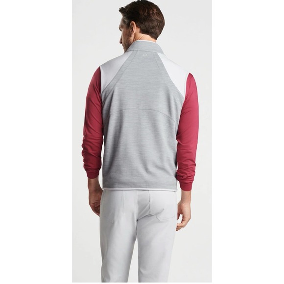 NWT Peter Millar Vista Hybrid Golf Vest Crown Sport Gale Grey Full Zip‎ XXL $165 - Picture 2 of 16